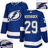 Lightning #29 Koekkoek Blue With Special Glittery Logo Adidas Jersey,baseball caps,new era cap wholesale,wholesale hats